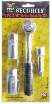 SOCKET SACA BUJIA 3/8 DE 4PC